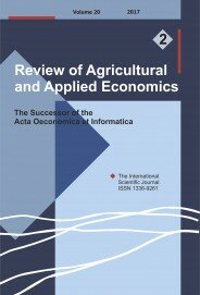 Review of Agricultural and Applied Economics, RAAE, VOL.20, No. 2/2017 - title image